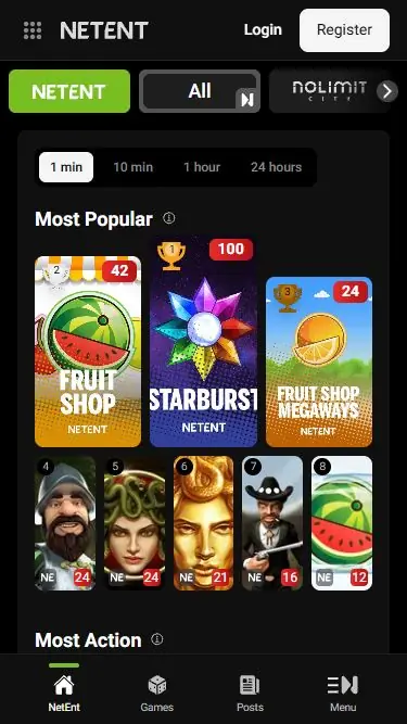 NetEnt provedor