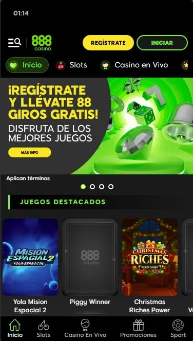 888 Casino pagina principal