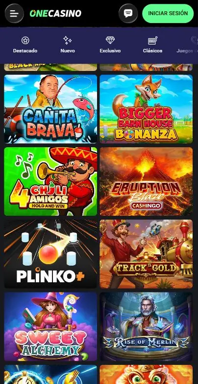 One Casino juegos