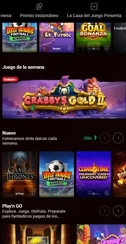 Juegos de casino en PokerStars Casino