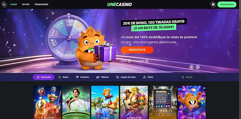 OneCasino pagina inicial