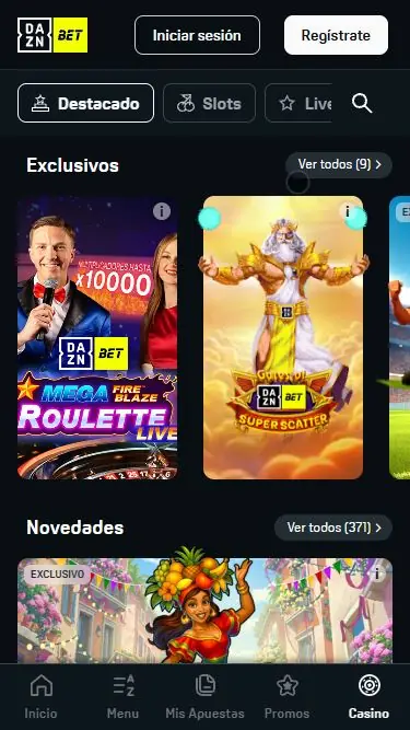 Nuevo casino DAZN Bet