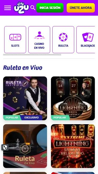 PlayUZU Casino en vivo
