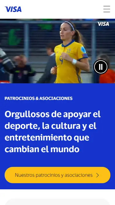 Pagina inicial Visa
