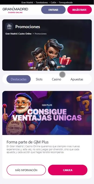 Gran Madrid Casino promociones