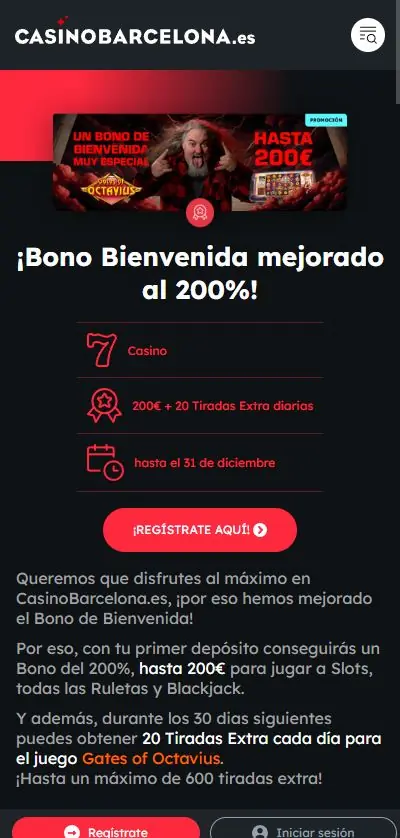Casino Barcelona bono de bienvenida