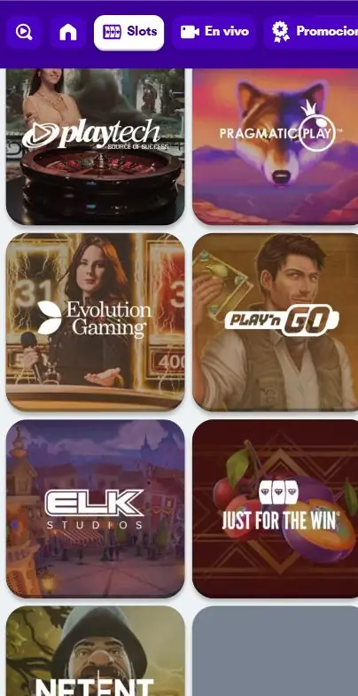 Casumo Casino catalogo de juegos