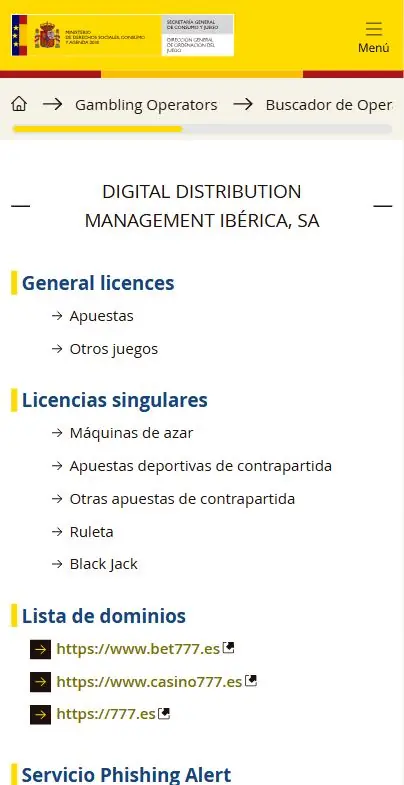 777casino licencia dgoj