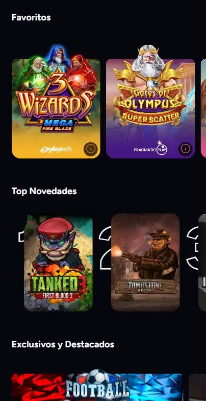 RETABET catalogo de juegos