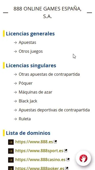 888casino permisos fáciles de contrastar