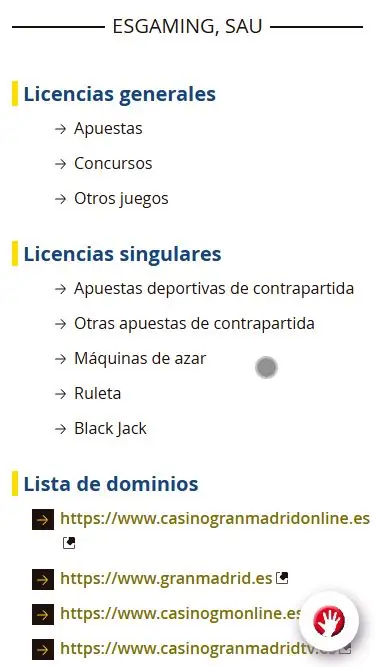Gran Madrid Casino permisos fáciles de contrastar