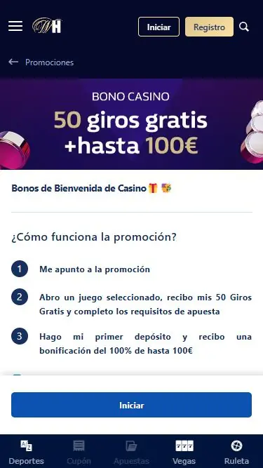 William Hill bono de bienvenida