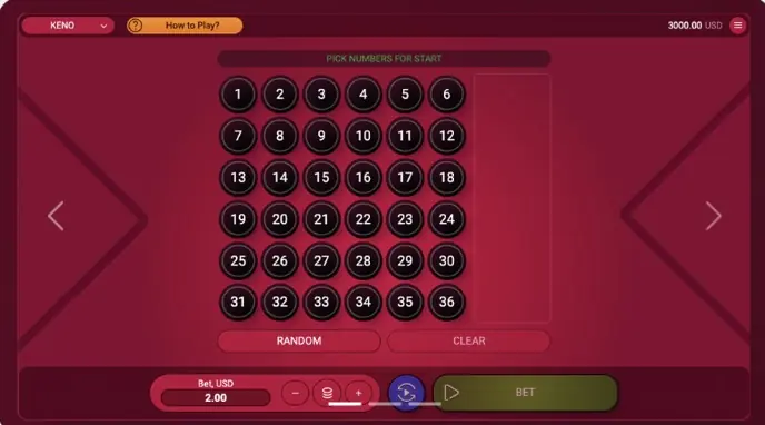 Icono de Hot Keno de Amusnet en el catálogo de PlayUZU España